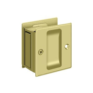 Deltana SDP25 Pocket Door Lock, 2-1/2" x 2-3/4" Passage
