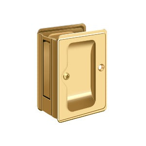 Deltana SDPA325 Heavy-Duty Pocket Door Lock, Adjustable, 3-1/4" x 2-1/4" Passage