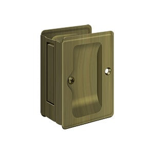 Deltana SDPA325 Heavy-Duty Pocket Door Lock, Adjustable, 3-1/4" x 2-1/4" Passage