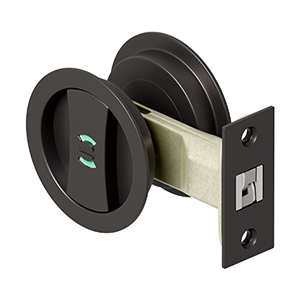 Deltana SDRL218 Sliding Door Round Privacy Lock (2-1/8")