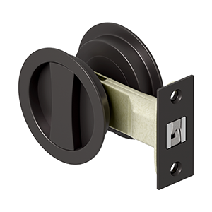Deltana SDRP218 Sliding Door Round Passage Lock (2-1/8")
