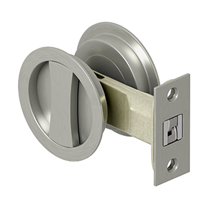 Deltana SDRP218 Sliding Door Round Passage Lock (2-1/8")