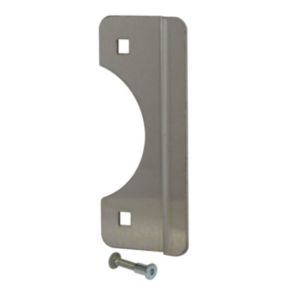 Don-jo SLP 106 EBF Short Offset Type For Outswing Doors, 2 5/8" x 6" Stainless Steel Material