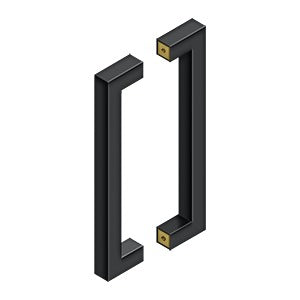 Deltana SSPBB1210 12" Contemporary Pulls, Back-to-Back