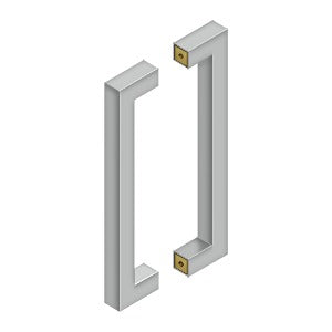 Deltana SSPBB1210 12" Contemporary Pulls, Back-to-Back
