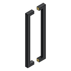 Deltana SSPBB1810 18" Contemporary Pulls, Back-to-Back