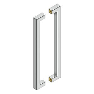 Deltana SSPBB1810 18" Contemporary Pulls, Back-to-Back