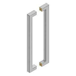 Deltana SSPBB1810 18" Contemporary Pulls, Back-to-Back