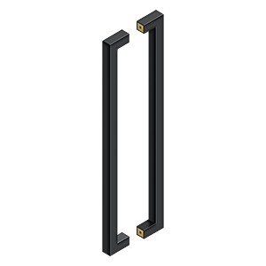 Deltana SSPBB2410 24" Contemporary Pulls, Back-to-Back