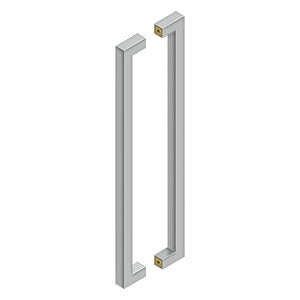 Deltana SSPBB2410 24" Contemporary Pulls, Back-to-Back
