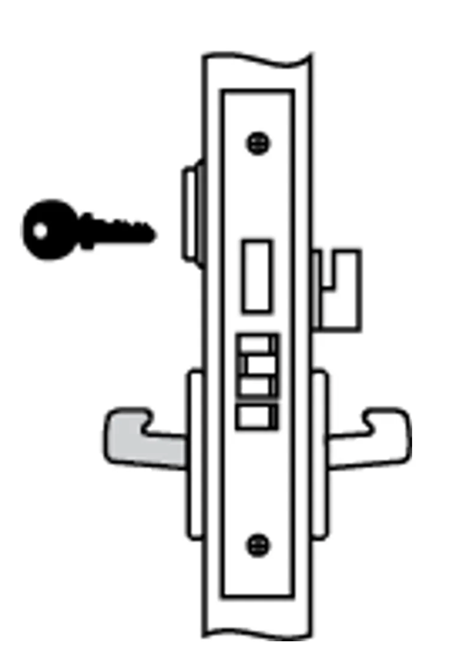 Accentra 8831FL  Detention Mortise Lock