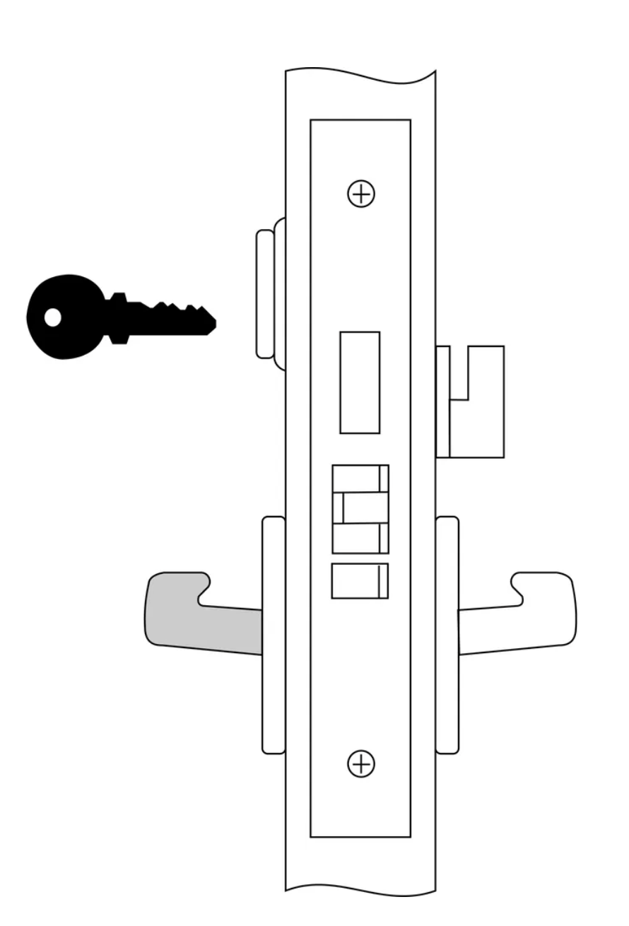 Accentra 8840FL Storeroom Deadbolt Mortise Lock