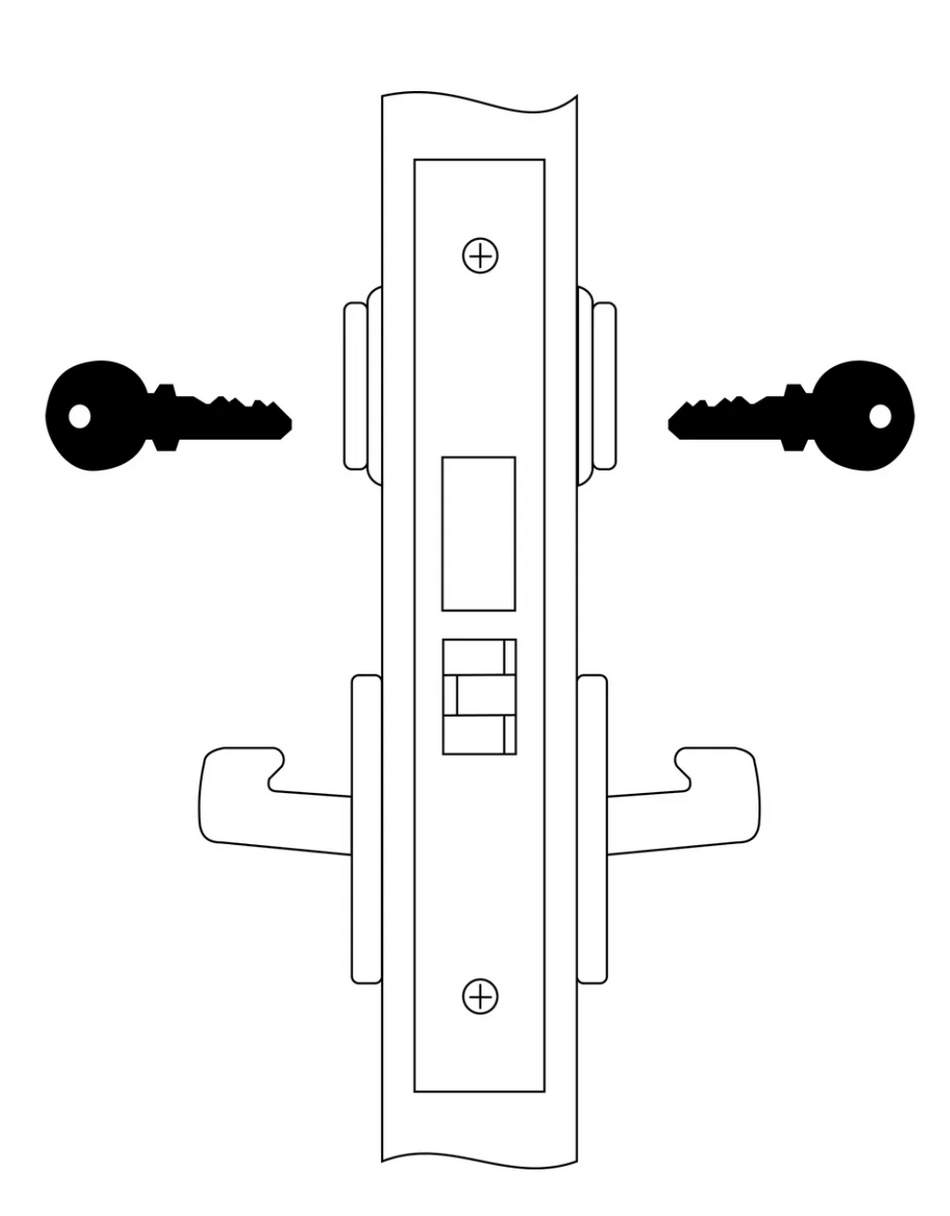 Accentra 8811-2FL  Intruder Deadbolt Mortise Lock