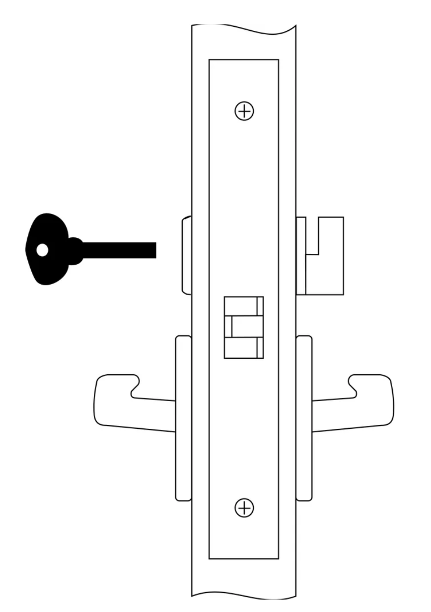 Accentra 8862FL Privacy, Bedroom or Bath Mortise Lock Body For Lever