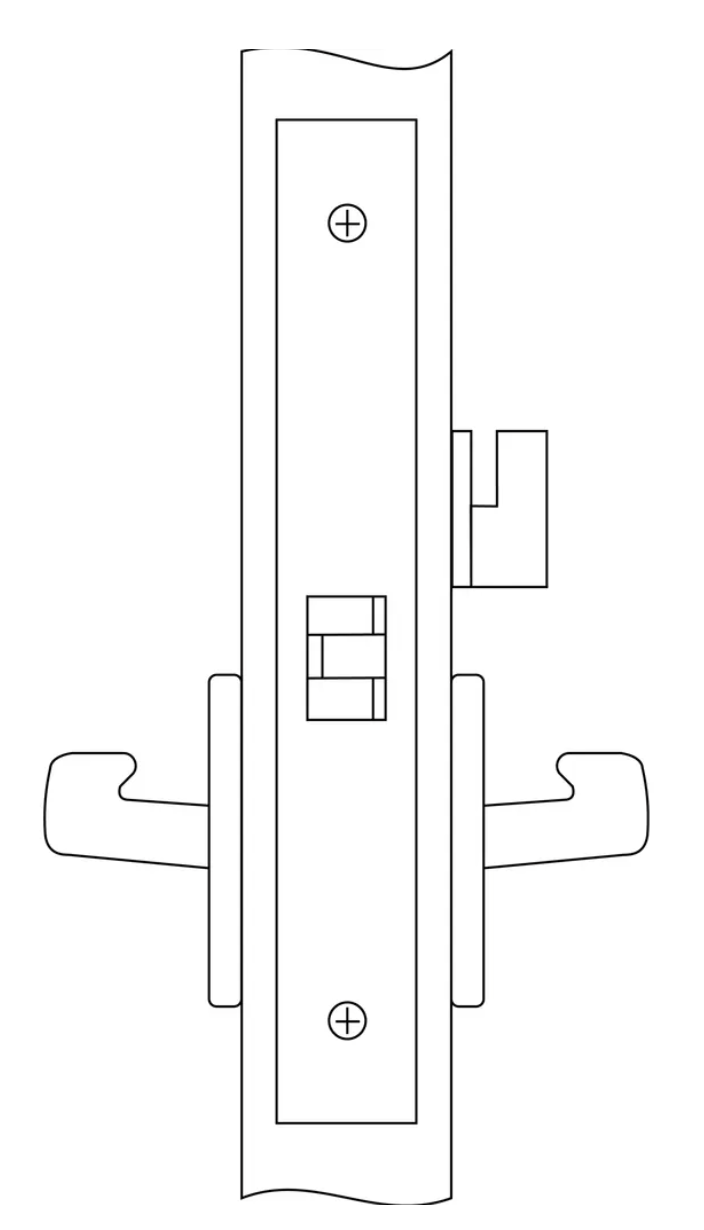 Accentra 8866FL Passage Lock with Indicator Mortise Lock Body For Lever