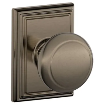 Schlage Andover Knob with Addison Trim - F series