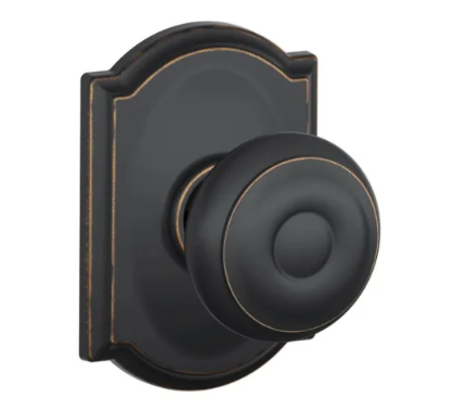 Schlage Georgian Knob with Camelot Trim - F series