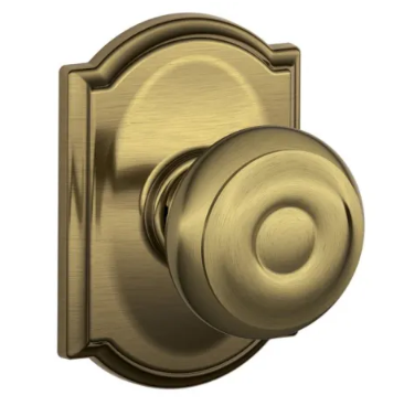 Schlage Georgian Knob with Camelot Trim - F series