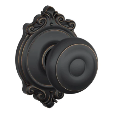 Schlage Georgian Knob with Brookshire Trim - F series