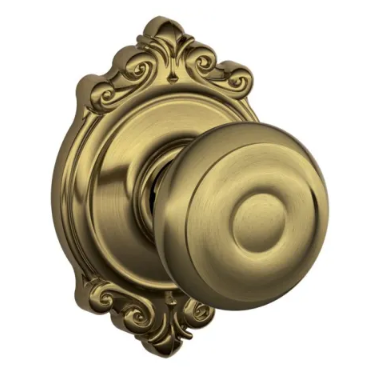 Schlage Georgian Knob with Brookshire Trim - F series