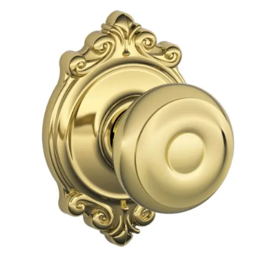 Schlage Georgian Knob with Brookshire Trim - F series