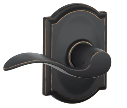 Schlage Accent lever with Camelot trim