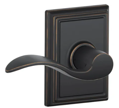 Schlage Accent Lever with Addison Trim