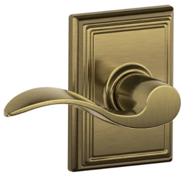 Schlage Accent Lever with Addison Trim