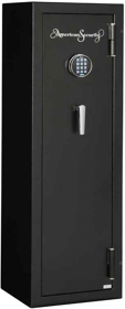 American Security TF5517-E5-LTN-F-BK11 11 Gun Safe 30 Minute Fire Black Textured with Black Nickel Hardware ESL5 Electronic Keypad  286lbs (CONTACT FOR QUOTE ON SHIPPING)