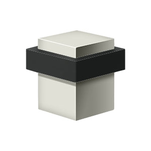 Deltana UFBS138 Square Universal Floor Door Bumper 1-3/8", Solid Brass