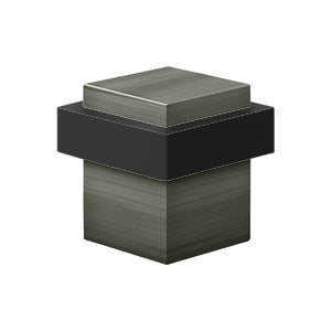 Deltana UFBS138 Square Universal Floor Door Bumper 1-3/8", Solid Brass