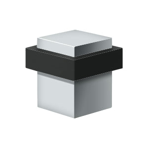 Deltana UFBS138 Square Universal Floor Door Bumper 1-3/8", Solid Brass