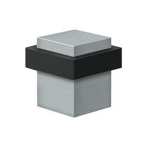 Deltana UFBS138 Square Universal Floor Door Bumper 1-3/8", Solid Brass