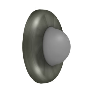 Deltana WBC250 Wall Mount Convex Flush Bumper, 2-1/2" Diameter