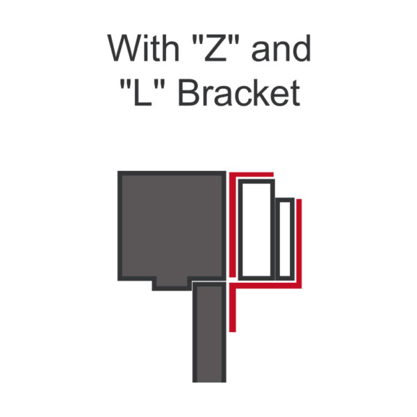 Seco-Larm E-941S-600/ZQ Z Bracket For 600-LB Maglock