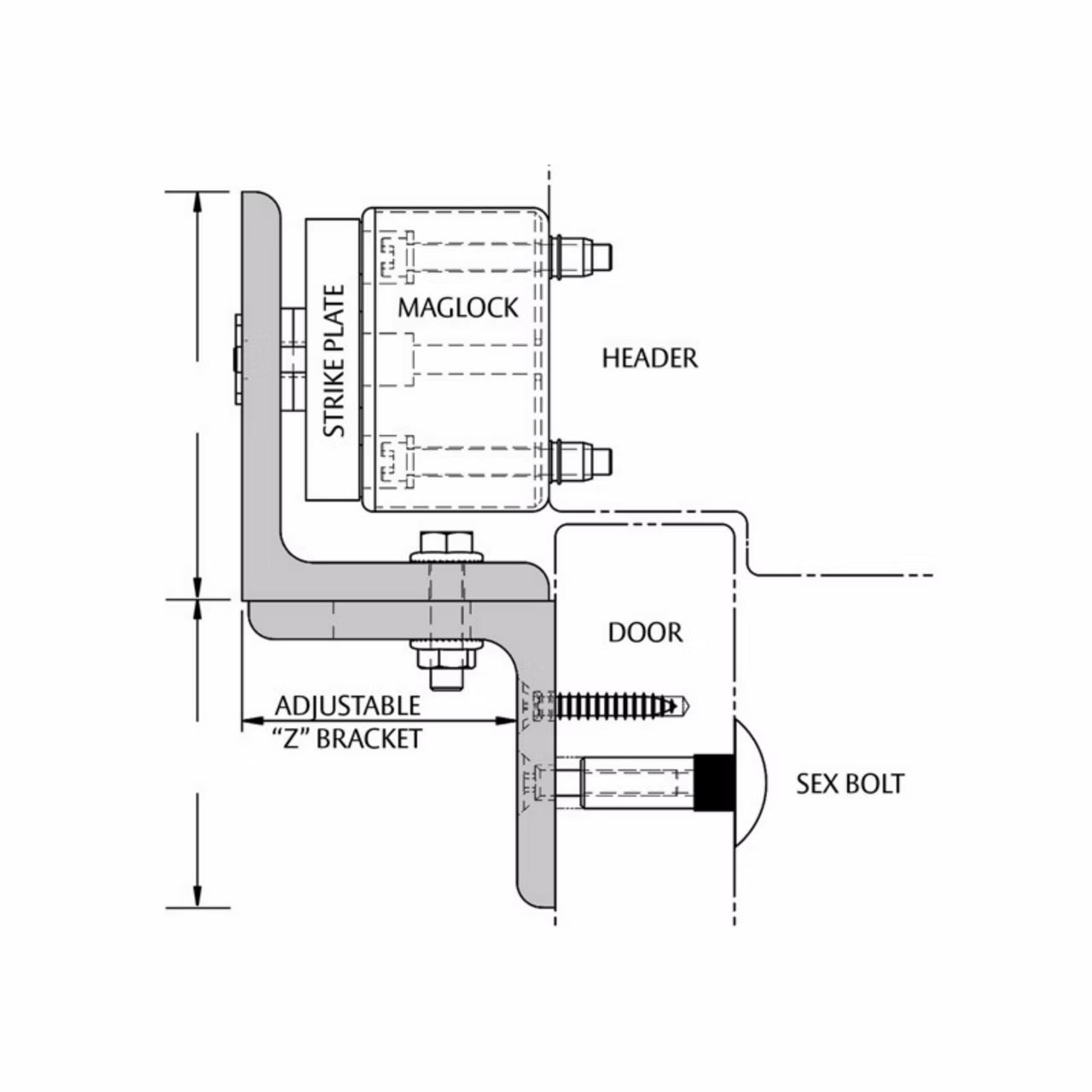 Securitron Z Brackets for Magnetic Locks – US Lock Supply