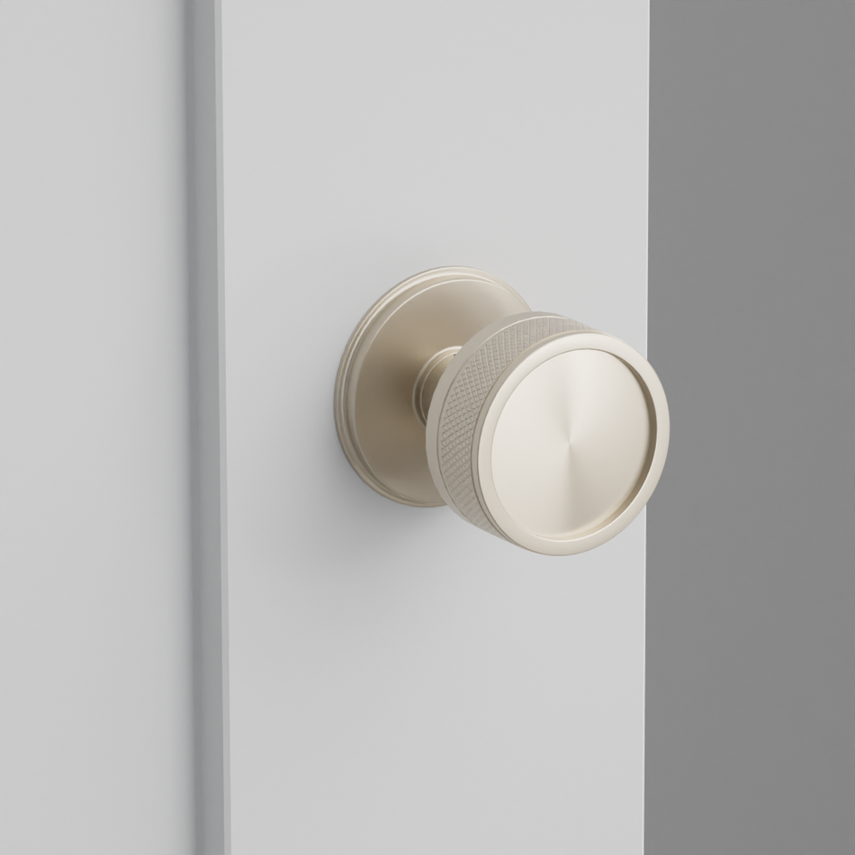 Emtek Knurled Knob with Watford Rosette