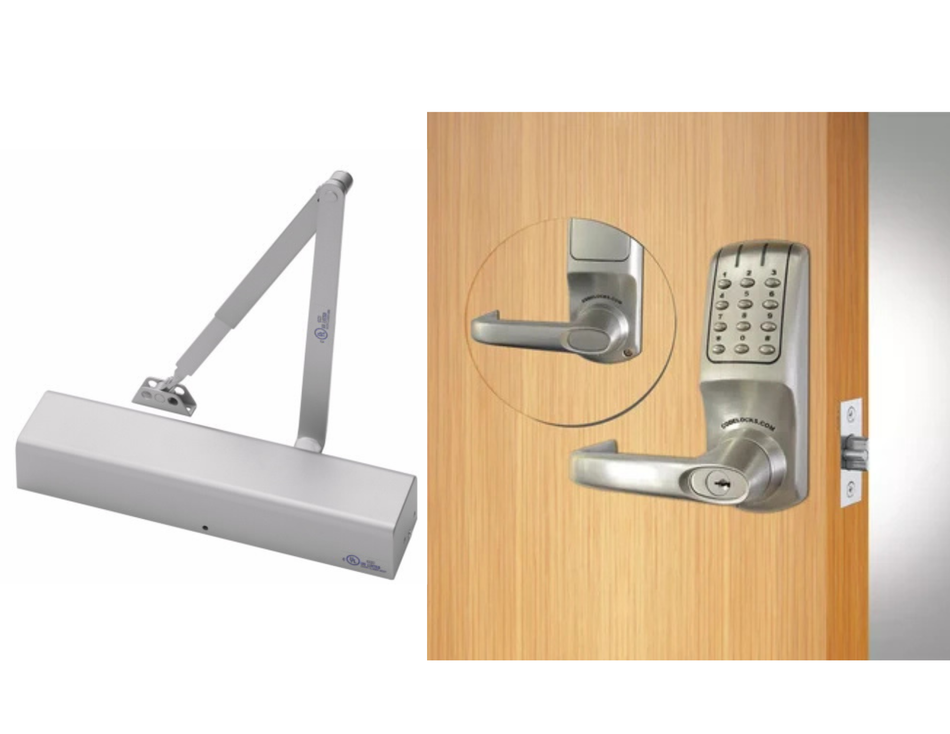 Codelocks CL5210 x 2701 Electric Lock with Door Closer Kit