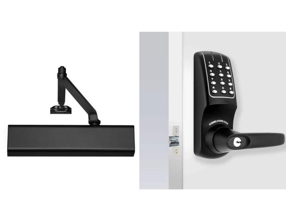 Codelocks CL5210 x 2701 Electric Lock with Door Closer Kit