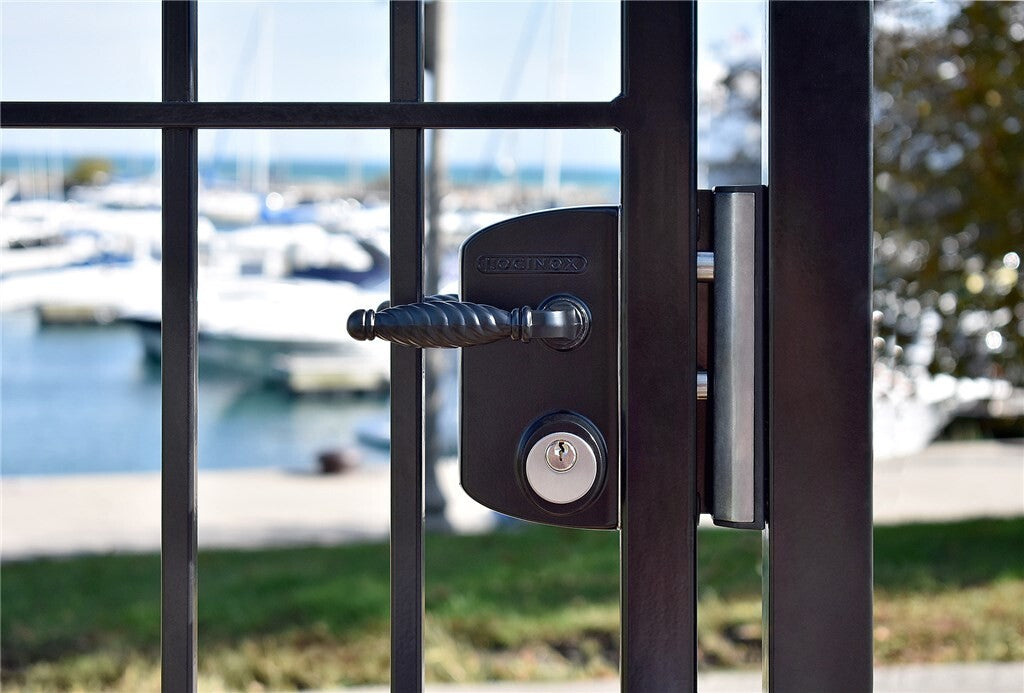 Locinox LUKYJ5 - Surface mounted US Mortise cylinder gate lock