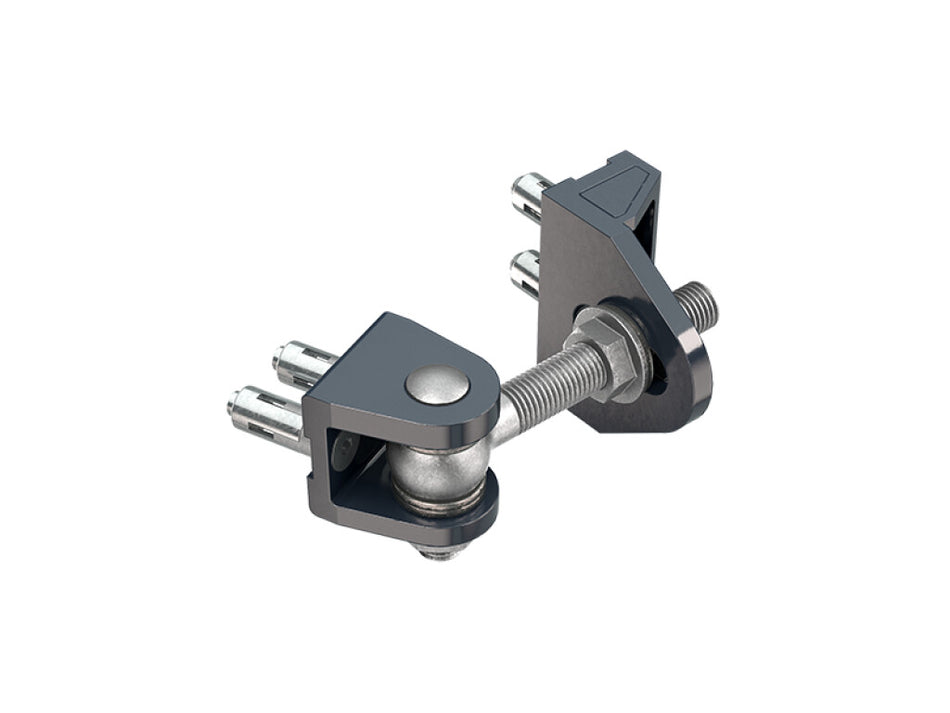 Locinox BOLTONHD-4D 180° Bolt-on 4D adjustable hinge - 2 piece