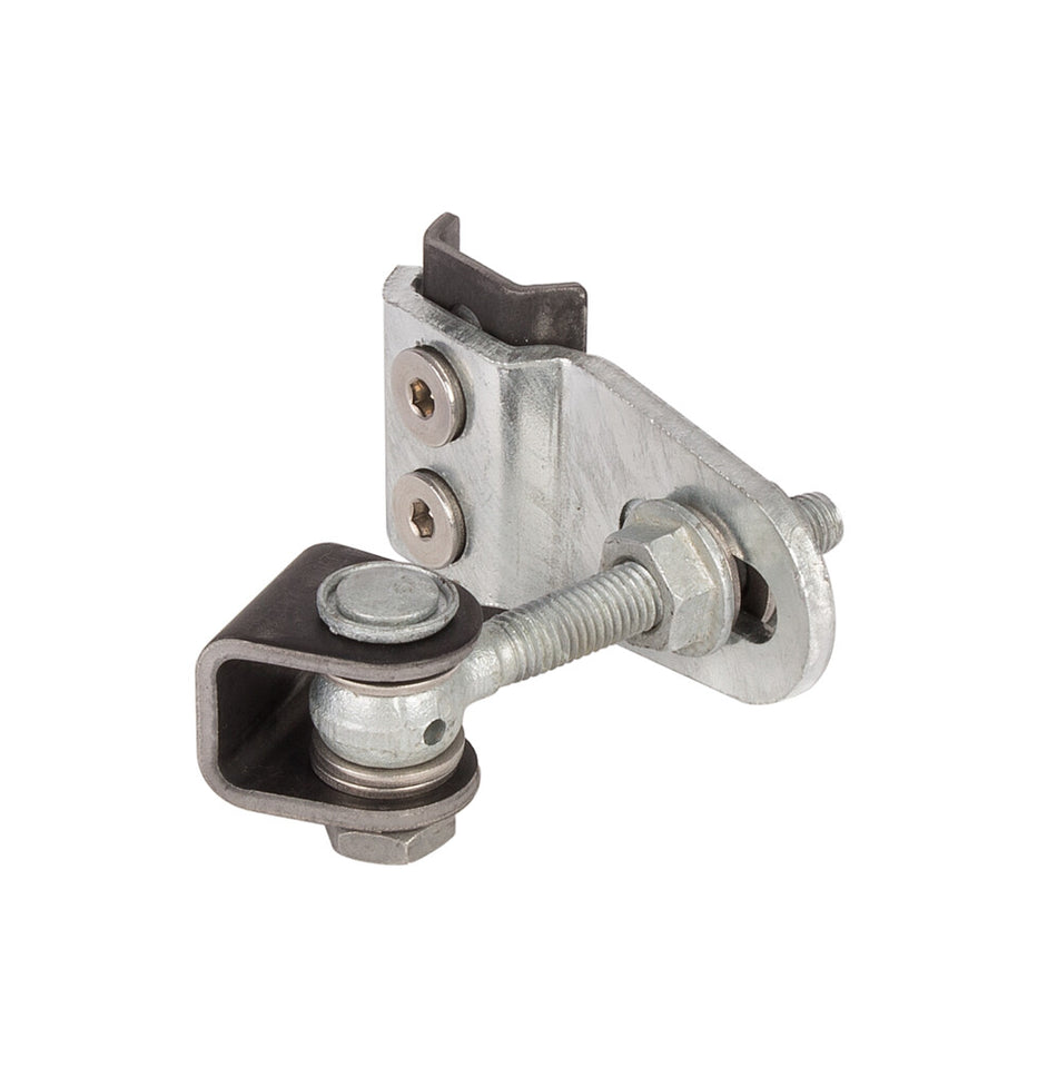 Locinox GBMU4D 180° weld-on 4D adjustable hinge (2 pieces) with M20, Eyebolt 5-15/16" - Uncolored