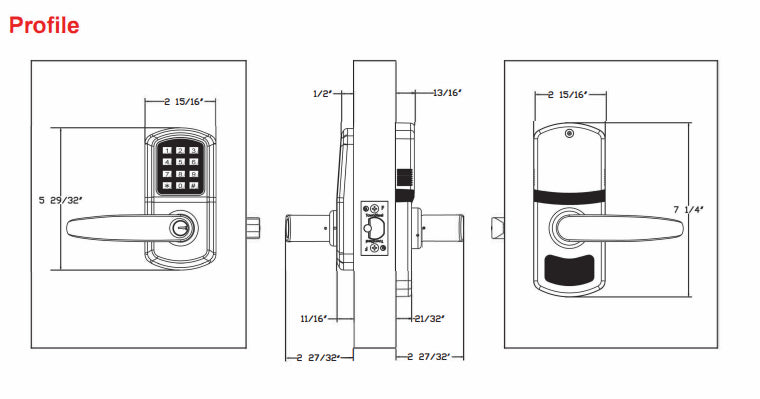 TownSteel e-Elite 2900 Standalone Electronic Lock