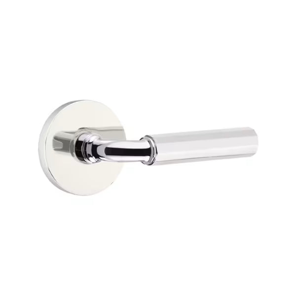 Emtek Faceted Lever with Disk Rosette - R-Bar