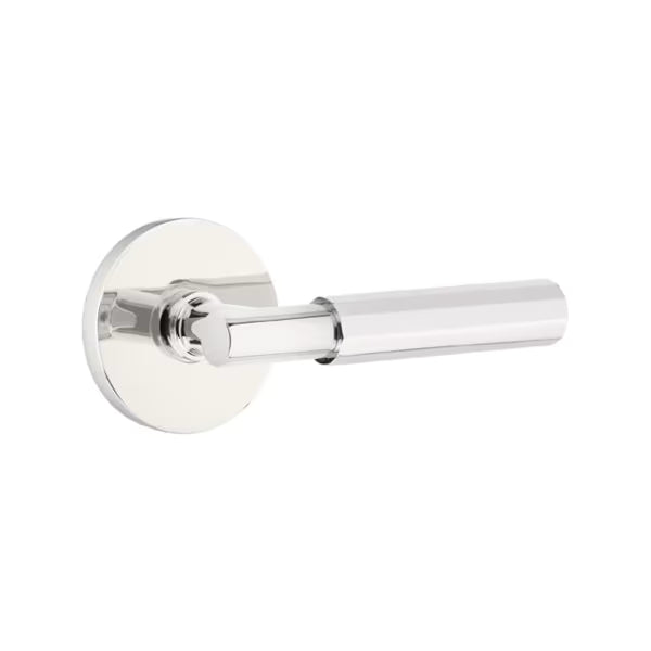 Emtek Faceted Lever with Disk Rosette - T-Bar