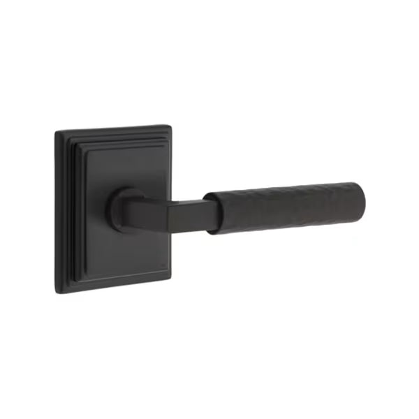 Emtek Hammered Lever with Wilshire Rosette - L-Square