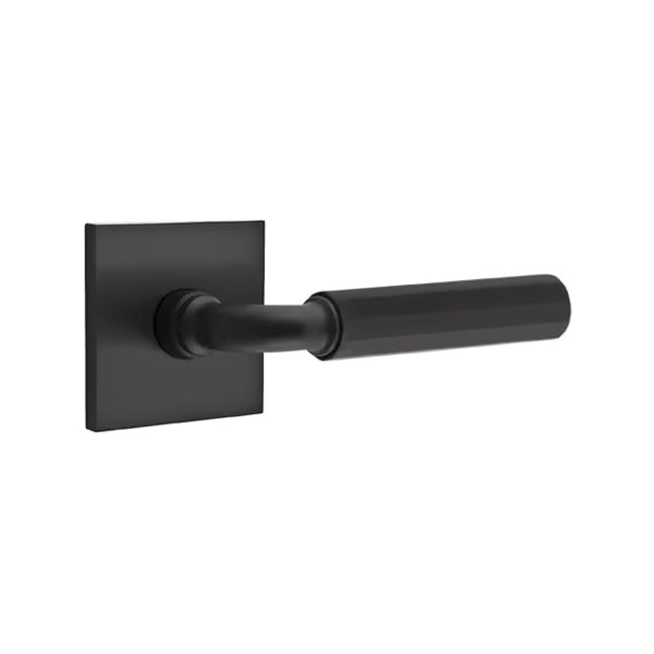 Emtek Hammered Lever with Square Rosette - R-Bar