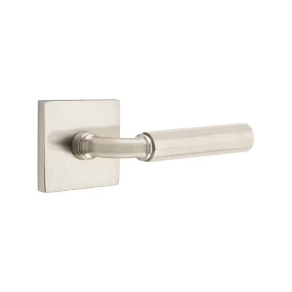 Emtek Hammered Lever with Square Rosette - R-Bar