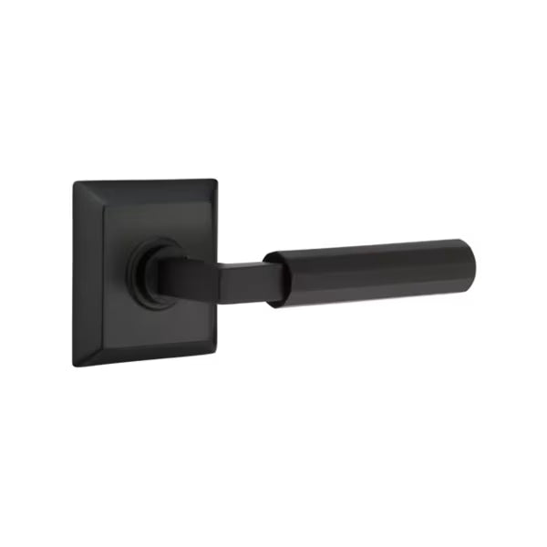 Emtek Faceted Lever with Quincy Rosette - L-Square