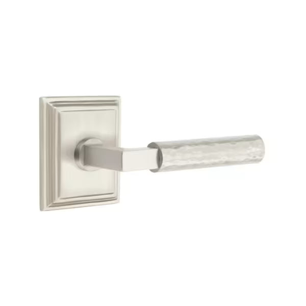 Emtek Hammered Lever with Wilshire Rosette - L-Square